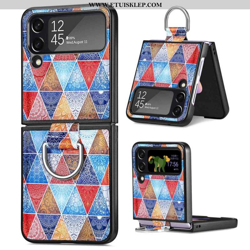 Etui do Samsung Galaxy Z Flip 4 Etui Folio Fantazja Z Pierścionkiem Caseneo